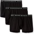 Hugo Boss Men's 3-Pack Cotton Boxer Brief, True Black, XL