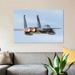 East Urban Home 'A US Air Force F-15C Eagle Taking off from Nellis Air Force Base, Nevada I' Photographic Print on Canvas in Blue/Green | Wayfair