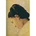 Buyenlarge Head of A Girl by George Seurat - Print in White | 36 H x 24 W x 1.5 D in | Wayfair 0-587-71138-LC2436