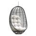 Panama Jack Outdoor Porch Swing Wicker/Rattan in Gray | 50 H x 35 W x 23.5 D in | Wayfair PJO-1601-GRY-HC