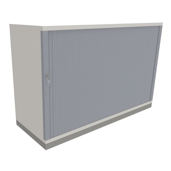 fm Büromöbel Querrollladenschrank »Fastline« 120 cm breit 2 OH weiß, 120x78.1x44.2 cm Image