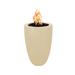 The Outdoor Plus Castillo Concrete Fire Pit Concrete in White | 33 H x 22 W x 22 D in | Wayfair OPT-CSTO22-VAN-LP