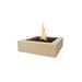 The Outdoor Plus Quad 12" Concrete Propane/Natural Gas Fire Pit Concrete in White | 12 H x 36 W x 36 D in | Wayfair OPT-QD36-VAN-NG