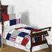 Sweet Jojo Designs Baseball Patch 5 Piece Toddler Bedding Set Polyester in Brown/Gray | Wayfair BaseballPatch-Tod