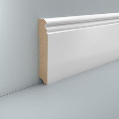 Sockelleiste weiß mdf 115 mm ral 9016 Hamburger Profil Weiße Fußleiste Laminat