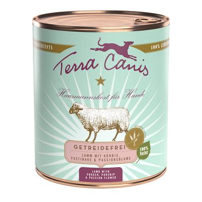 Sparpaket: 12x800g Terra Canis Getreidefrei mit Lamm Hundefutter nass