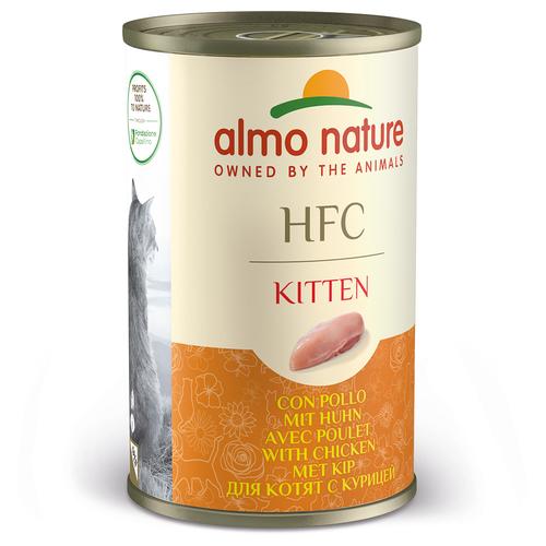 12x140g HFC Kitten Huhn Almo Nature Classic Katzenfutter nass