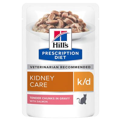 48 x 85g k/d Kidney Care mit Lachs Hill's Prescription Diet Katzenfutter nass