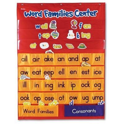Learning Resources Word Families and Rhyming Center Pocket Chart