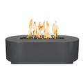 The Outdoor Plus Bispo Steel Fire Pit Steel in Gray | 15 H x 60 W x 28 D in | Wayfair OPT-BSPPC60-GRY-LP