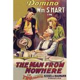 Buyenlarge The Man from Nowhere - Advertisement Print in Brown/Red/Yellow | 66 H x 44 W x 1.5 D in | Wayfair 0-587-62856-LC4466