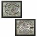 Millwood Pines 'Cabin Fever III & Cabin Fever IV' 2 Piece Textual Art Set Canvas in Blue/Gray | 14 H x 22 W x 0.75 D in | Wayfair