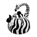 Supreme Housewares Whistling Kettle (Black/White Zebra)