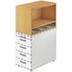 Aufsatz-Regal für Standcontainer »Otto Office Line IV« braun, OTTO Office Premium, 42.8x53x80 cm