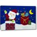 The Holiday Aisle® Holiday Santa by Betz White - Graphic Art Print on Canvas in Blue/Red | 11 H x 16 W x 1.5 D in | Wayfair