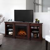 Real Flame Fresno TV Stand w/ Fireplace Wood in Brown | 29.72 H in | Wayfair G1200E-DW