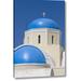 World Menagerie 'Greece, Thira, Oia Greek Orthodox Church' Photographic Print on Wrapped Canvas in Blue | 16 H x 10 W x 1.5 D in | Wayfair