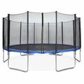 Trampoline rond ø 490cm bleu avec son filet de protection - Jupiter - Trampoline de jardin 490 cm