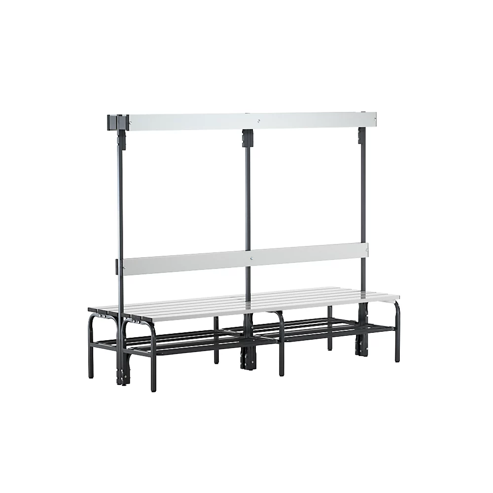 Banc de vestiaire avec lattes en aluminium Sypro