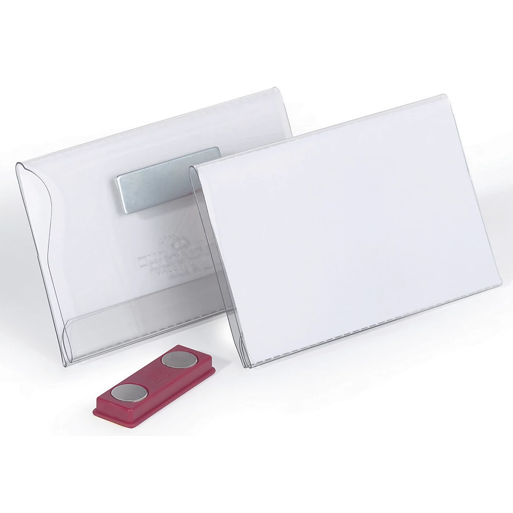 Badge magnétique en plastique transparent DURABLE
