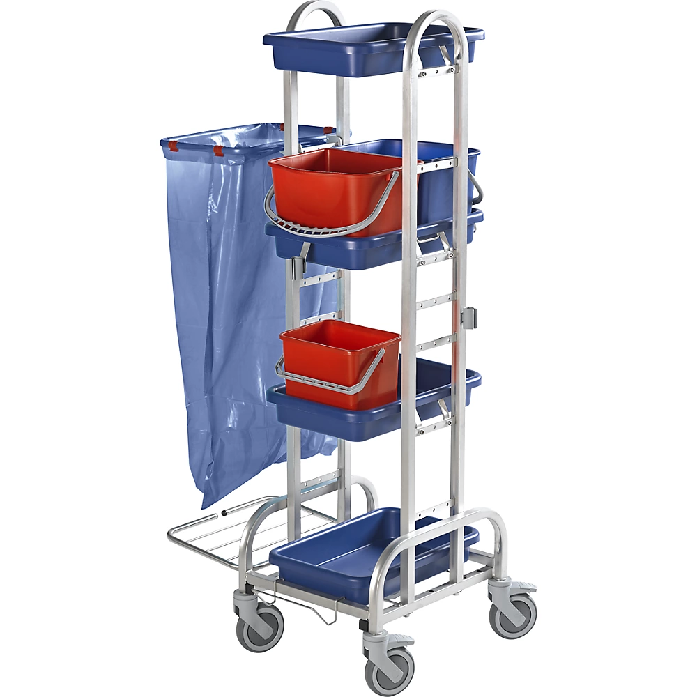 Chariot d'entretien en inox eurokraft pro