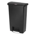 Rubbermaid Collecteur de tri à pédale SLIM JIM®, capacité 50 l, l x h x p 456 x 719 x 292 mm, noir