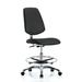 Blue Ridge Ergonomics Drafting Chair Aluminum/Upholstered in Brown | 38.5 H x 24 W x 25 D in | Wayfair ECR-VMBCH-MB-CR-CF-EC-ESDBLK