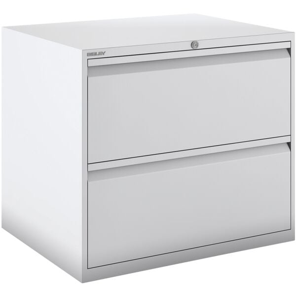 Bisley Hängeregistraturschrank A4, zweibahnig, 2 Schübe grau, 80x71.1x62.2 cm Image