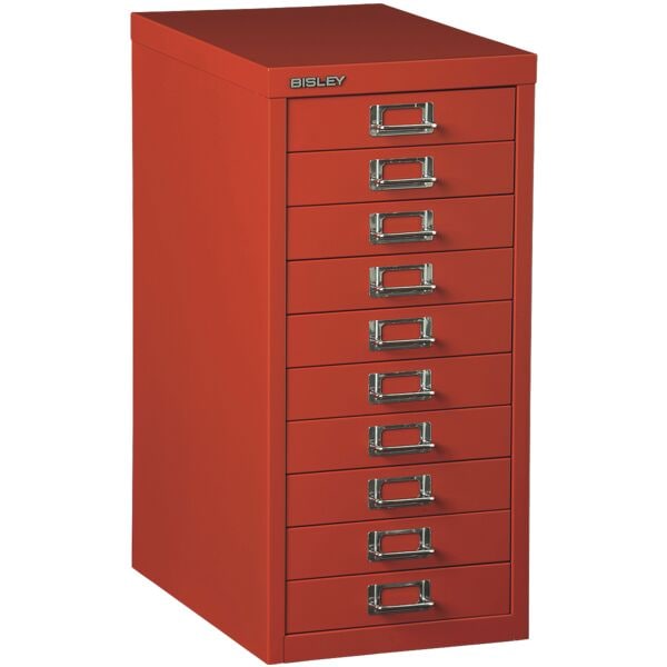 Bisley Schubladenschrank »MultiDrawer« A4, einbahnig, 10 Schübe rot, 27.9x59x38 cm