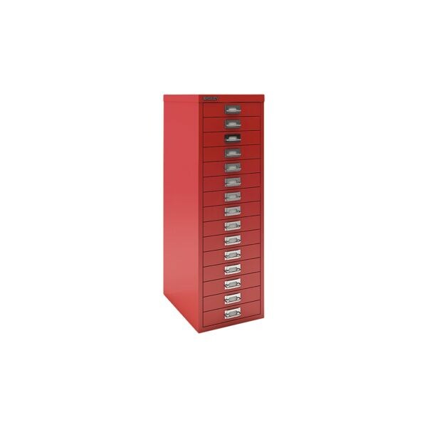 Bisley Schubladenschrank »MultiDrawer« A4, einbahnig, 15 Schübe rot, 27.9x86x38 cm