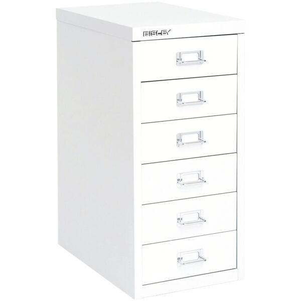 Bisley Schubladenschrank »MultiDrawer« A4, einbahnig, 6 Schübe weiß, 27.9x59x38 cm
