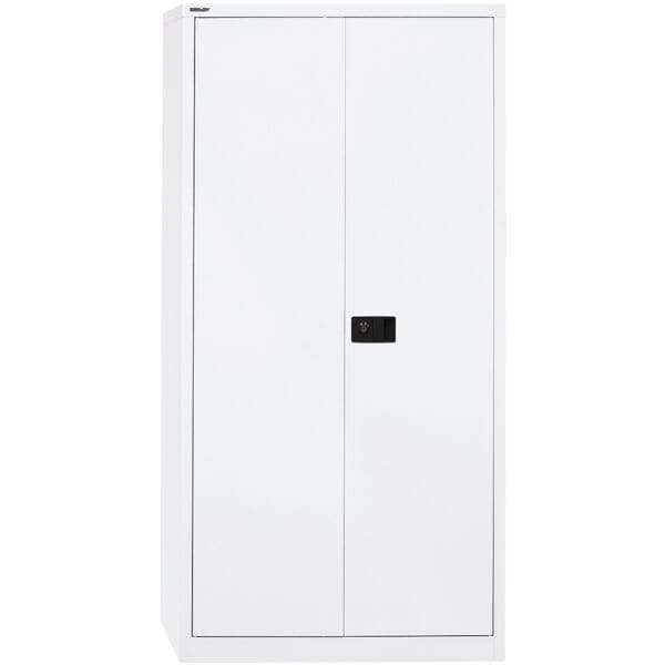 Bisley Stahlschrank mit Flügeltüren »Universal« 91,4 x 195 cm mit Garderobeneinsatz weiß, 91.4x195x40 cm Image