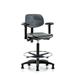 Blue Ridge Ergonomics Drafting Chair Metal in Brown | 33.5 H x 27 W x 25 D in | Wayfair PHBCH-RG-T0-A1-CF-RG