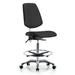 Symple Stuff Miah Drafting Chair Aluminum/Upholstered in Black/Brown | 38.5 H x 24 W x 25 D in | Wayfair 2FD78F85C67E4061B4D3238B1CEE0A53