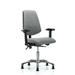 Symple Stuff Hannah Ergonomic Task Chair Upholstered/Metal in Gray/Brown | 36.5 H x 27 W x 25 D in | Wayfair 071924C3815249AB96FA7E01E2FCD8A1