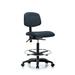 Symple Stuff Barbosa Drafting Chair Upholstered in Black/Brown | 36.5 H x 25 W x 25 D in | Wayfair 8D1D9B7C95D948BAAE8928AC2C23DE3C