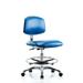 Blue Ridge Ergonomics Drafting Chair blueAluminum/Upholstered | 32.5 H x 24 W x 25 D in | Wayfair ECR-VMBCH-CR-CF-EC-ESDBLU