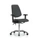 Symple Stuff Octavia Ergonomic Task Chair Upholstered/Metal in Gray/Brown | 38.5 H x 27 W x 25 D in | Wayfair 3FE2415607154ACCA586BADEE0CBAE86