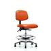 Symple Stuff Evangeline Drafting Chair Upholstered/Metal in Orange/Black | 32.5 H x 26 W x 26 D in | Wayfair 64398507835A4DB2BBAE2C8DA2DE5DC6