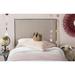 House of Hampton® Farringdon Upholstered Panel Headboard Linen in Brown | 3 D in | Wayfair HMPT1561 45792613
