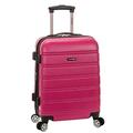 Rockland Melbourne Hardside Erweiterbares Spinner-Rad Gepäck, Magenta, Carry-On 20-Inch, Melbourne Hartschalen-Koffer, erweiterbar