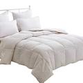 Single Bed Duvet - Luxury White Goose Feather & Down Duvet/Quilt, 13.5 Tog, 100% Cotton Shell, Anti-dust mite & Feather-proof Fabric Anti-allergen