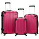 Rockland London Hardside Spinner Rad Gepäck, Magenta, 3-Piece Set (20/24/28), London Hartschalen-Koffer mit Drehrad