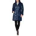 Calvin Klein Women's CW312100 Down Coat, Pearlized Urban Blue, X-Large