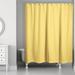 Winston Porter Mathes Stripe Single Shower Curtain Polyester in Yellow | 74 H x 71 W in | Wayfair D3C630EAF78E469CB40008D986E5D7A2