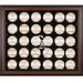 Colorado Rockies (2017 - Present) Logo Brown Framed 30-Ball Display Case