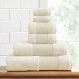 Winston Porter Mccullen 6 Piece Towel Set Terry Cloth/100% Cotton in White/Brown | 27 W in | Wayfair 98AE55FC200B4534A07423020AAFF604