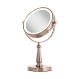 Zadro Next Generation Two-Sided LED Lighted Swivel Makeup/Shaving Mirror, Glass in Yellow | 12.5 H x 7.75 W x 4.7 D in | Wayfair LVANRG8