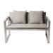 Ivy Bronx Zeman Ultra Comfortable Loveseat Wicker/Rattan/Metal in Gray | 30 H x 50 W x 26 D in | Outdoor Furniture | Wayfair