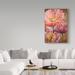 Winston Porter Three Pink Poppies by Cherie Roe Dirksen - Print on Canvas in Brown/Indigo/Pink | 24 H x 16 W x 2 D in | Wayfair